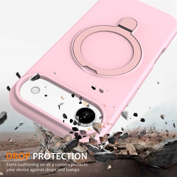 Mobilskal till iPhone Air MagSafe Kickstand PC + Silikon - Grå Rosa Rosa