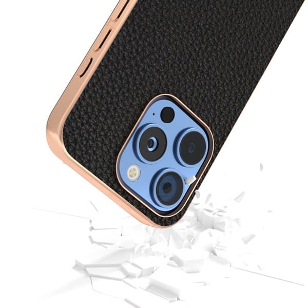 ABEEL Mobilskal till iPhone 16 Pro Max Star Series Svart Äkta Läder