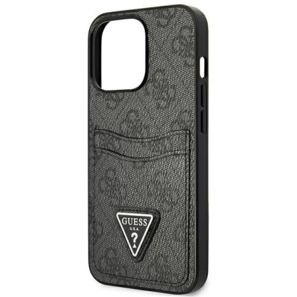 Guess iPhone 13 Pro Skal Korthållare 4G Triangle Logo - Svart