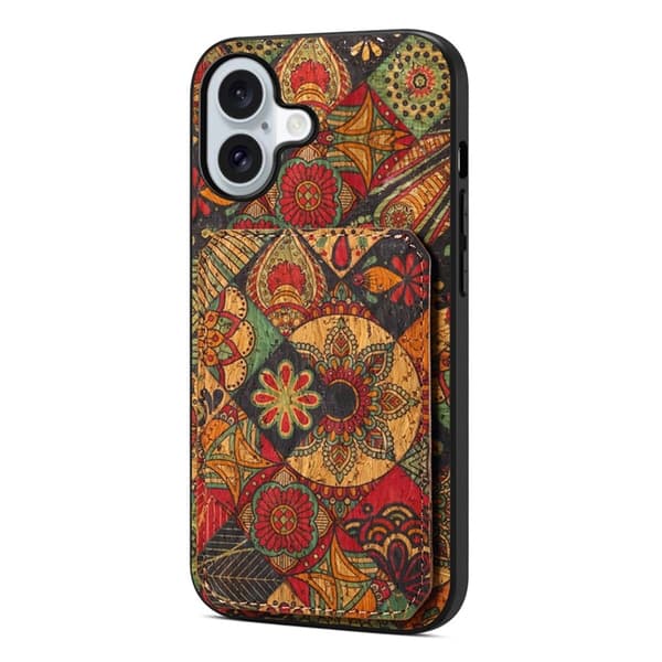 Mobilskal till iPhone 17 Korthållare Blommor - Höst / Gul Gul
