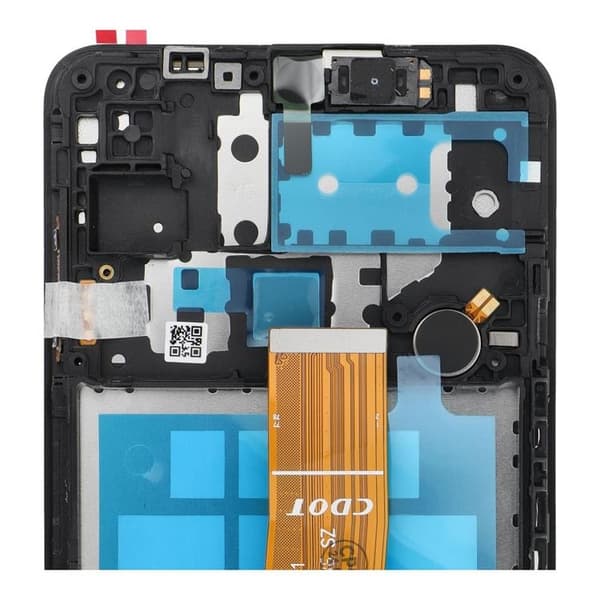 Galaxy A12 Skärm med LCD-display A125 OEM Ram med Komponenter Black