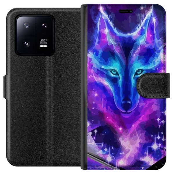 Plånboksfodral till Xiaomi 13 Pro med Neon Varg