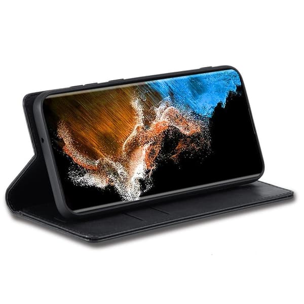 LC.IMEEKE Samsung Galaxy S23 Plånboksfodral Konstläder - Svart