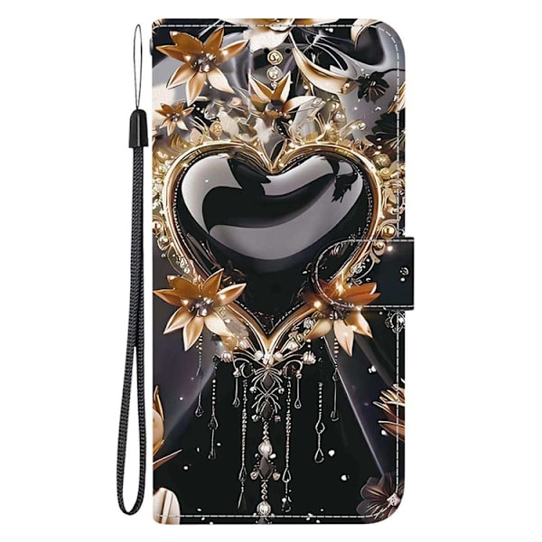 Sony Xperia 1 VII Konstläder Plånboksfodral Pattern Printing - Heart
