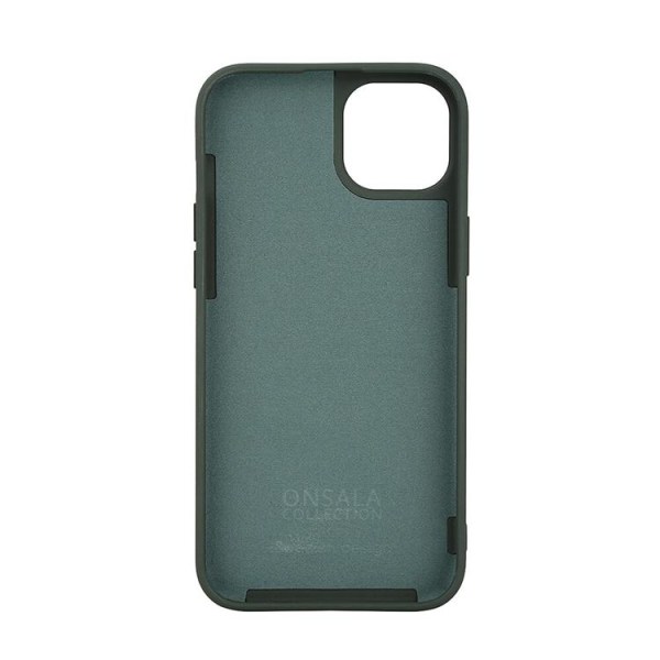Onsala iPhone 15 Mobilskal MagSafe Silikon - Olivengrøn