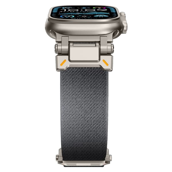 Apple Watch 42/44/45/46/49mm Armband Nylon - Grå Grå