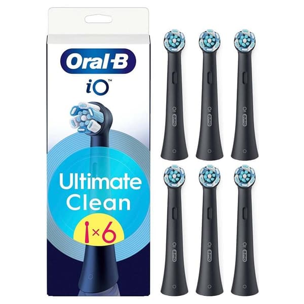 Oral B Børstehoved iO Ultimate Clean 6stk - Sort Svart