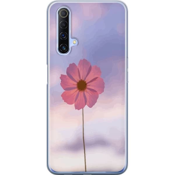 Mobilcover til Realme X50 5G med Rosa blomst