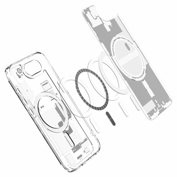 Spigen Mobilskal till iPhone 16e Magsafe Ultra Hybrid - Zero One Vit Vit