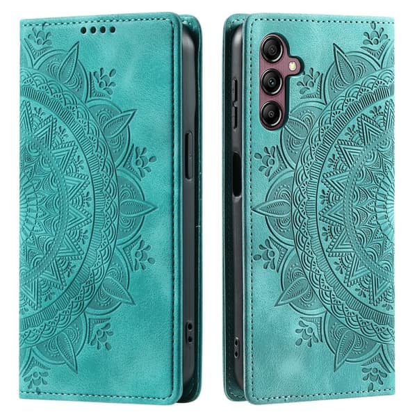 Samsung Galaxy S26 Plånboksfodral Magnetisk Stängning Konstläder Mintgrön