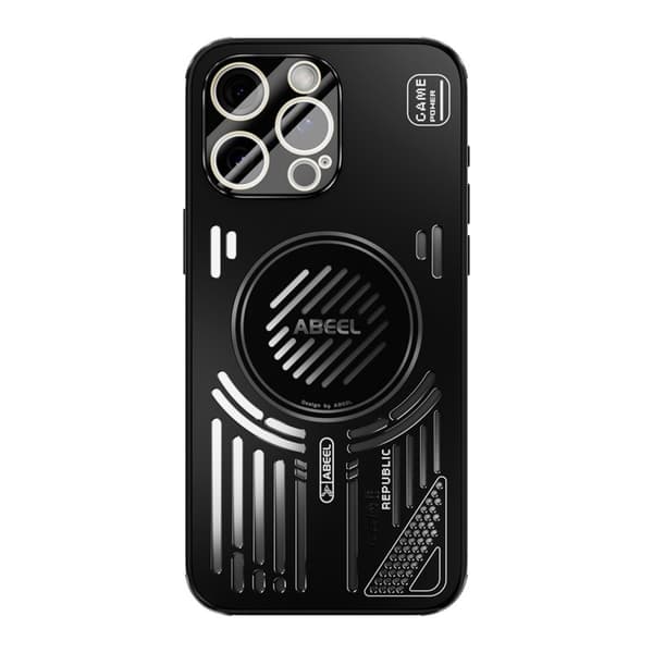 ABEEL Mobilskal till iPhone 14 Pro Max Aluminium + PC + TPU - Svart