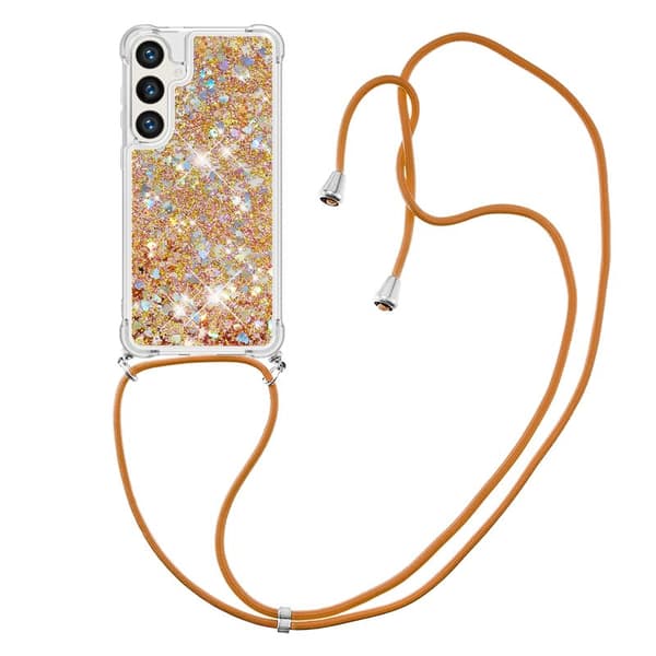 Mobilskal för Samsung Galaxy S26 Plus TPU med snodd - Guld