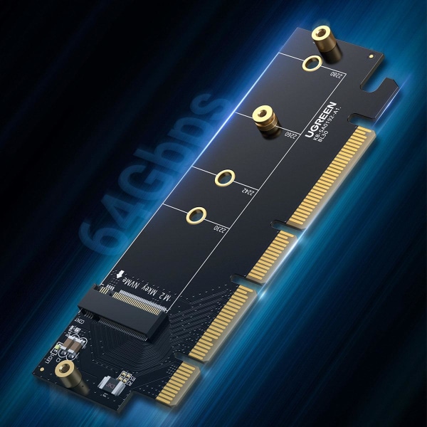 Ugreen Expansion Card -sovitin PCIe 4.0 x16 - M.2 NVMe M-Key