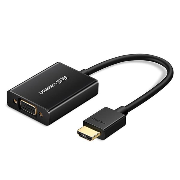 Ugreen Kabel Adapter HDMI Til VGA - Sort