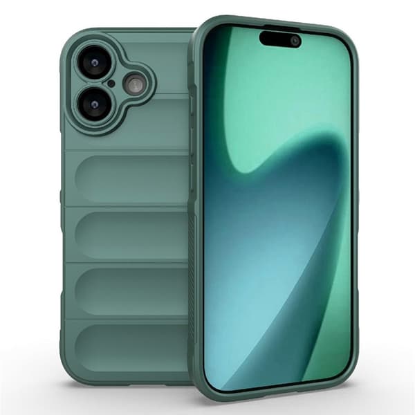AMORUS Mobilskal till iPhone 17 Shockproof TPU Rugged - Grön Grön