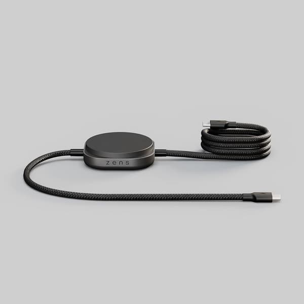 ZENS Laddkabel USB-C Pro 2 Qi2 Svart