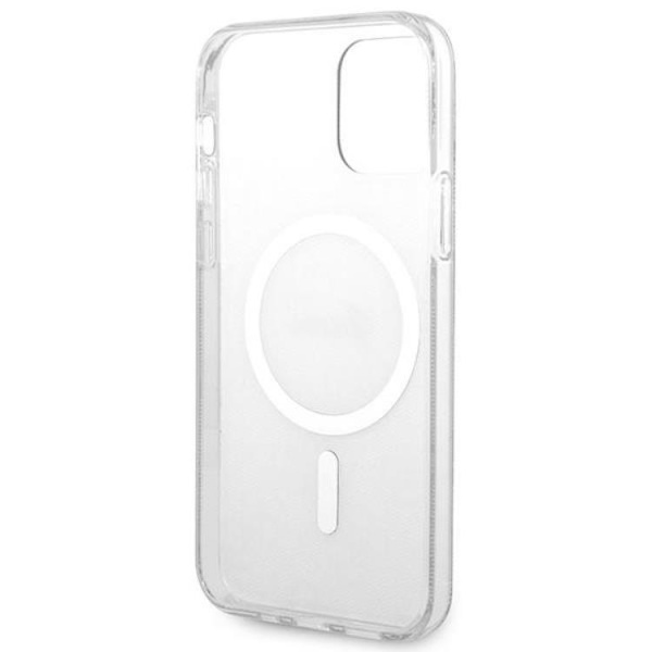 Guess iPhone 12/12 Pro Magsafe Skal Print + Trådlös Laddare - Svart Svart