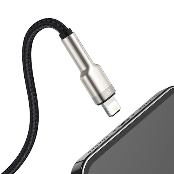 Baseus USB-A till Lightning kabel Cafule Series 2.4A 1m Svart