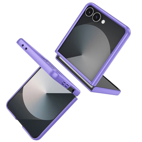 Mobilskal till Galaxy Z Flip 7 Rotatable Ring Kickstand - Lila Lila