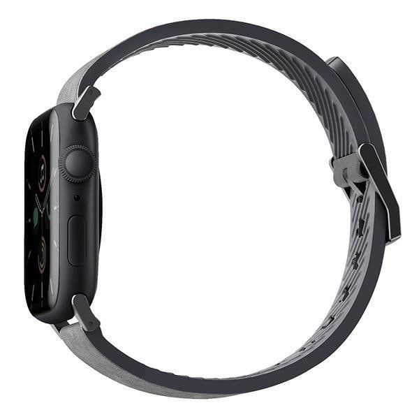 UNIQ Straden Apple Watch Läder 42/44/45mm - Grå