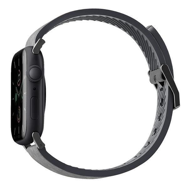 UNIQ Straden Apple Watch Läder 42/44/45mm - Grå Grå