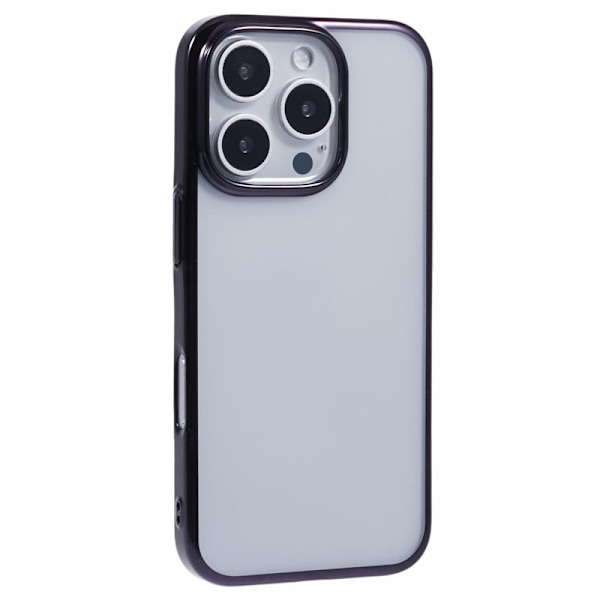 X-LEVEL Mobilskal till iPhone 16 Pro Max Clear PC Back Svart