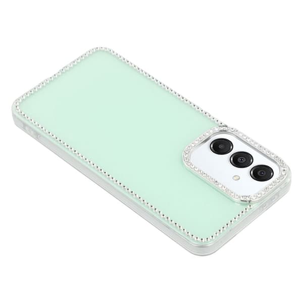 Mobilskal för Samsung Galaxy S26 Glitterkant TPU + PC - Glittrande Ljusgrön