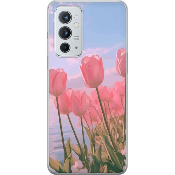 Mobilskal till OnePlus 9RT 5G med Rosa Tulpaner