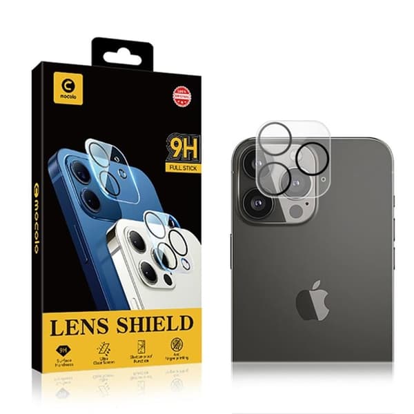 MOCOLO iPhone 14 Pro Max KameraLinsskydd i Härdat Glas 9H - Clear Transparent