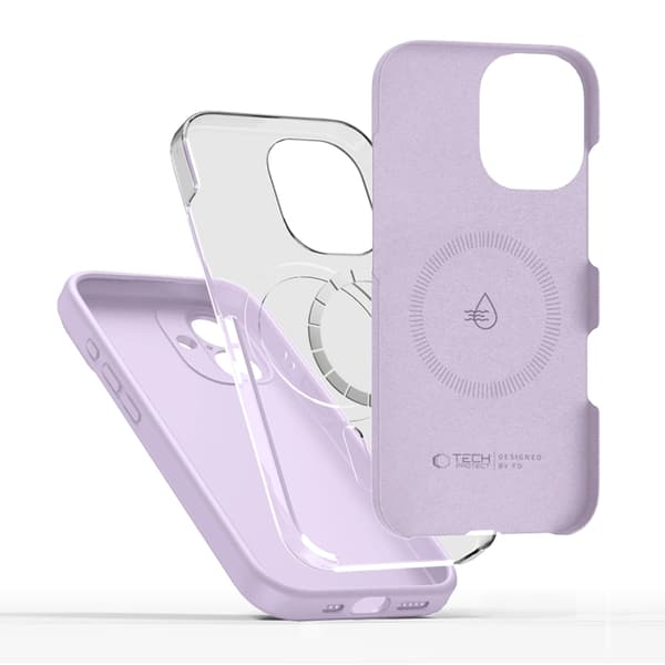 Tech-Protect iPhone 17 Magsafe Silikone Telefontaske - Lilla Lila