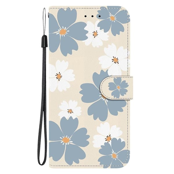 Sony Xperia 1 VII Konstläder Plånboksfodral Pattern Printing - Daisy Blå