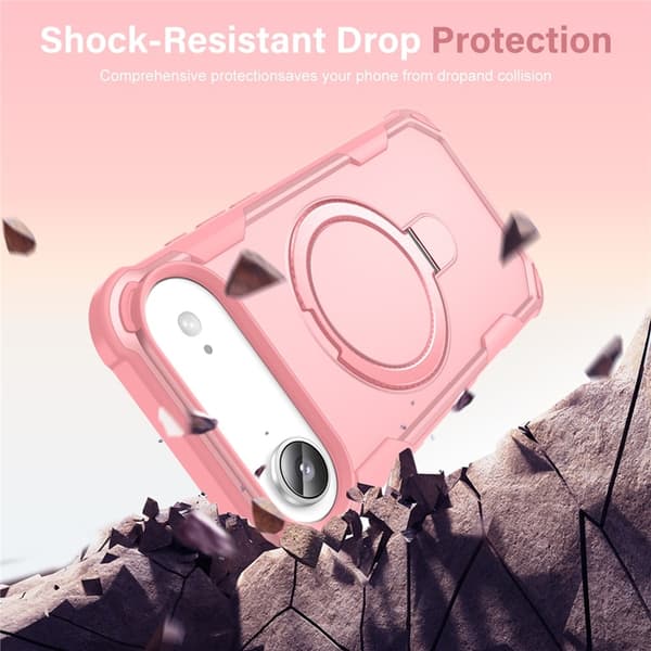 Mobilskal till iPhone Air MagSafe Kickstand Shockproof - Rosa Rosa