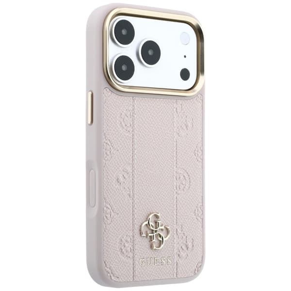 Guess Mobilskal För iPhone 18 Pro Max/17 Pro Max Magsafe Stripe Peony 4G Logo