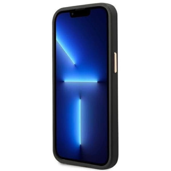 GUESS iPhone 14 Plus -puhelinkotelo MagSafe 4G Logo Plate - Musta Black