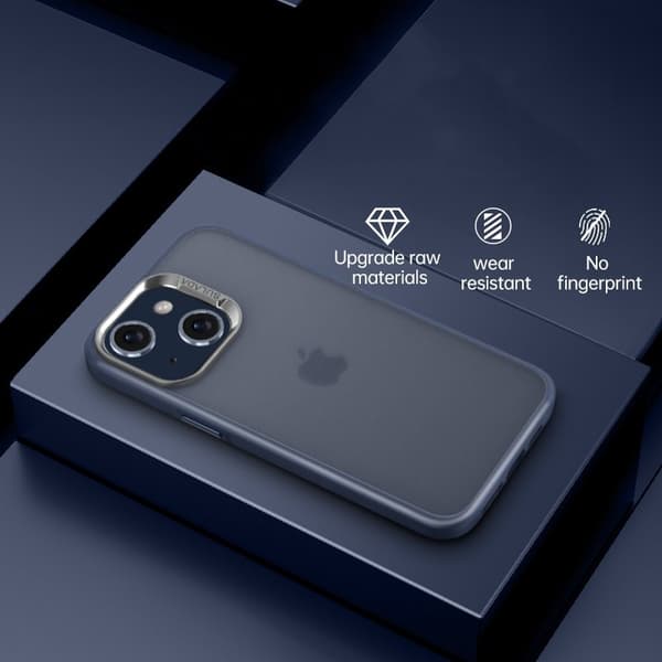 SULADA Mobilskal till iPhone 15 Plus PC+TPU Skin-touch - Blå