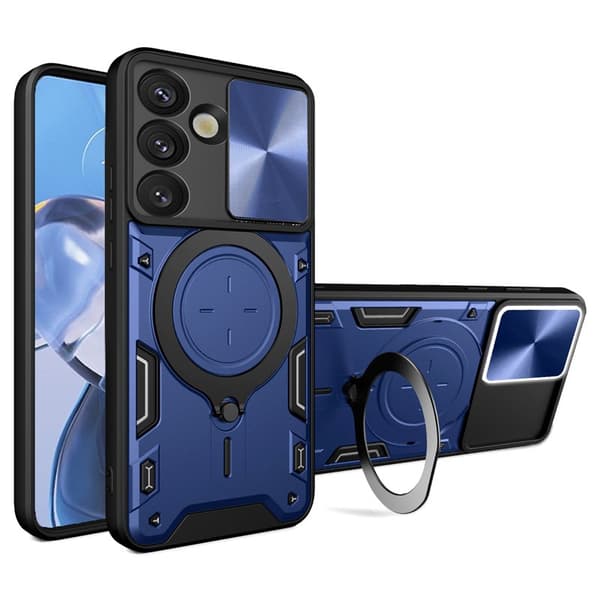 Mobilskal för Samsung Galaxy S26 TPU + PC med Kickstand - Blå