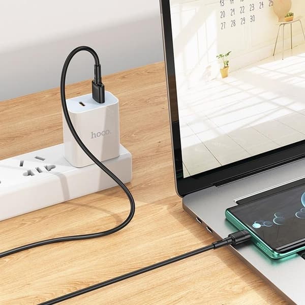 Hoco USB-A - USB-C 3A Kabel 1m X83 - Svart Svart
