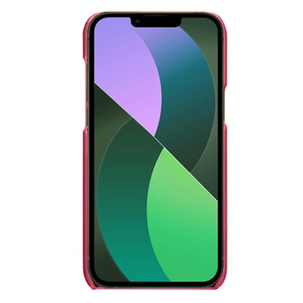 iPhone 14 Plus Skal Korthållare PU Läder - Magenta