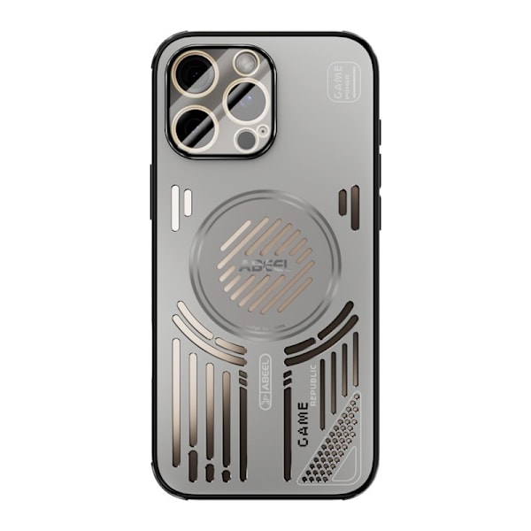 ABEEL Mobilskal till iPhone 16 Pro Max Aluminium + PC + TPU - Grå