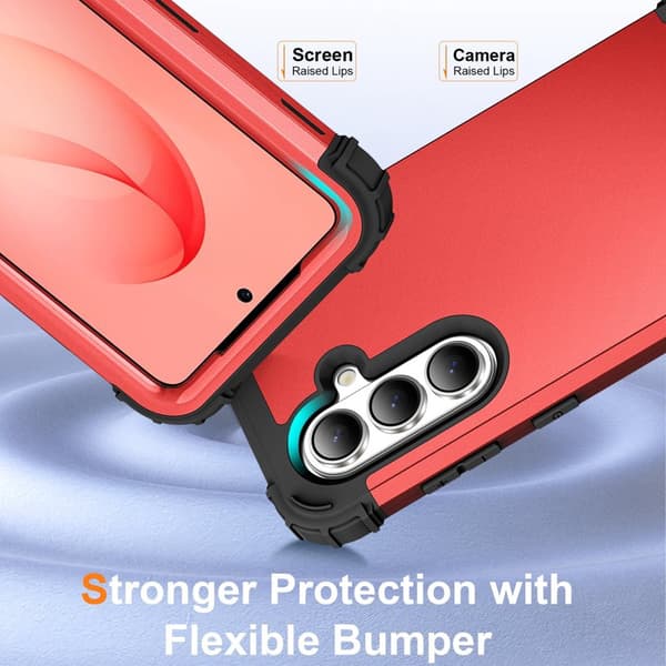 Mobilskal för Samsung Galaxy S26 Stöttålig PC + TPU - Röd