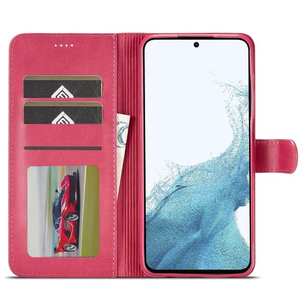 LC.IMEEKE Samsung Galaxy A54 5G Plånboksfodral Konstläder - Rosa