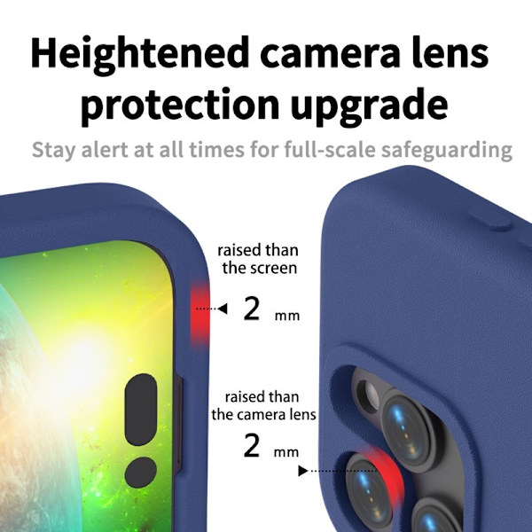 Mobilskal till iPhone 15 Pro Shockproof EVA - Blå Blå