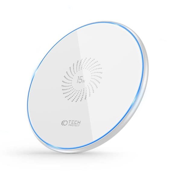 Tech-Protect Qi 15W-C1 Trådlös Laddare 15W - Vit Vit