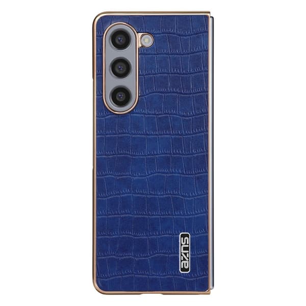 AZNS Samsung Galaxy Z Fold6 Plånboksfodral Konstläder - Blå