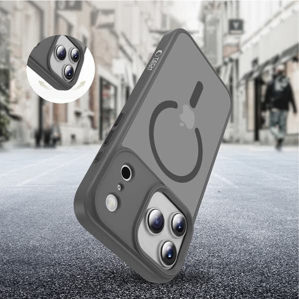 Tech-Protect telefontaske til iPhone 17 Pro Max Magsafe Matte - Crayon Grey Grå