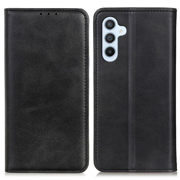 Plånboksfodral för Samsung Galaxy S26 Plus Äkta läder - Svart