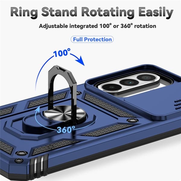 Mobilskal till Galaxy A36/A56 Kickstand PC + TPU - Blå Blå