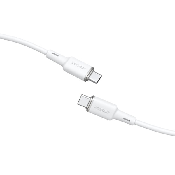 Acefast USB-C til USB-C Kabel 60W 1,2m - Hvid Vit