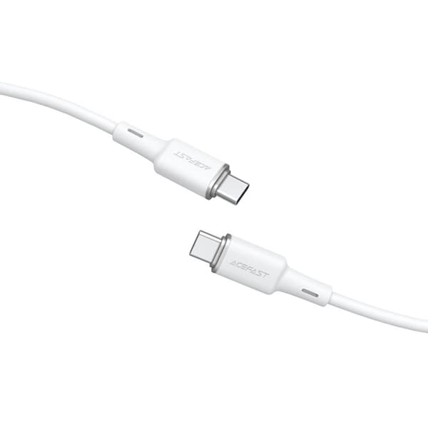 Acefast USB-C till USB-C kabel 60W 1.2m - Vit Vit