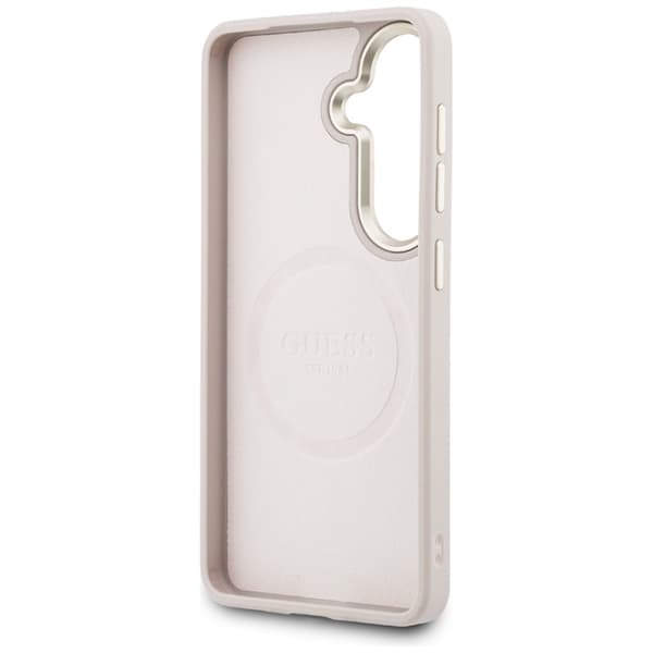 Guess Mobilskal För Galaxy S26 MagSafe Saffiano Peony Embossed Ring